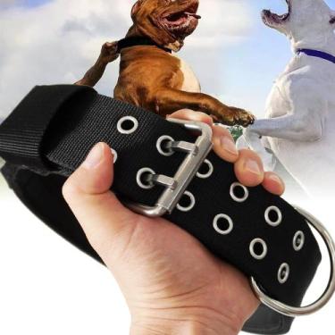 Imagem de Coleira de cachorro HQSHNY Black Heavy Duty para cães de raças gigante