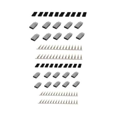 Imagem de Kit De Conector De Receptor Servo Jr Futaba 5 10 Pares Com Trava Macho