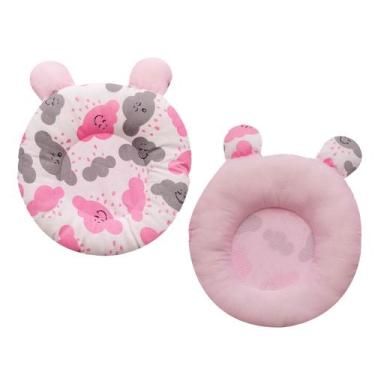 Imagem de Travesseiro Anatômico Redondo para Recém Nascido para Bebê Menina CHUV