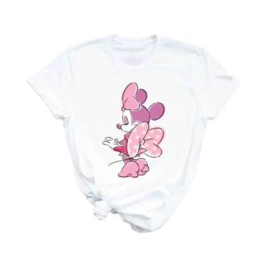 Imagem de Camiseta Kawaii De Mickey, Minnie E Pato Donald Da Disney, Estilo Hara