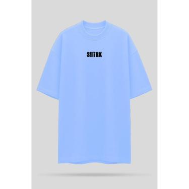 Imagem de Camiseta Oversized Shatark The Walking Dead - Azul Claro-Masculino