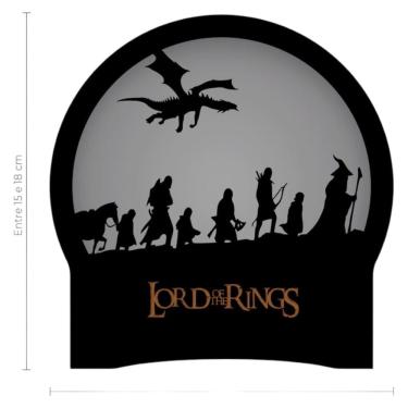 Imagem de Luminária Em Mdf Senhor Dos Anéis Caminhos