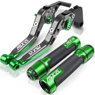 Imagem de Para Honda NC750 NC750S NC750X NC 750S/X 2014 2015 Acessórios expansíveis dobráveis alavancas de embreagem de freio ajustável guidão alavanca de embreagem de freio de motocicleta (Cor: QYGX888 5)