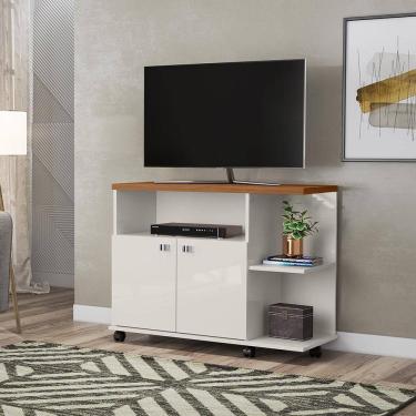 Imagem de Rack Bancada TV Lisboa - Lukaliam Móveis - Até 32 40 42 50 Polegadas