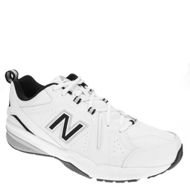 Imagem de New Balance Tênis masculino 608 V5 Cross Trainer, branco/preto/prata metálico., 38