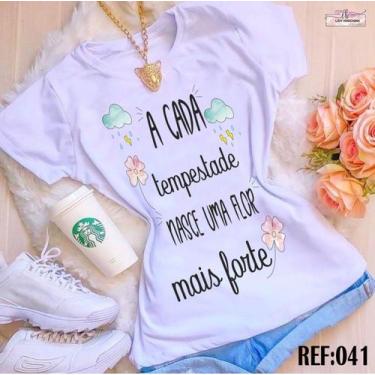Imagem de Blusa T-shirt Camiseta Feminina Estampada-Humor- Várias Estampas - meg