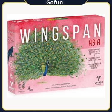 Imagem de Expansão do jogo de tabuleiro Wingspan Asia Edition com 90 cartas de p