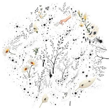 Imagem de 50 peças, natureza, minimalismo, botânico, botânico, floral, faça você mesmo, adesivos botânicos para telefone faça você mesmo, guitarra, notebook, mala, copo, laptop, motocicleta, bagagem, telefone