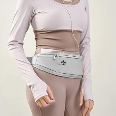 Imagem de Cinto de corrida fino, ajustável, impermeável, para homens, mulheres, esportes, treino, pochete reflexiva, caminhadas, ciclismo, viagem, bolsa de cintura para telefone, dinheiro, chaves, fone de