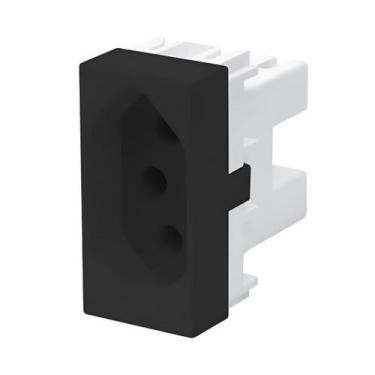 Imagem de Modulo Tomada 10A 3 Pinos Fame Habitat Black