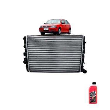 Imagem de Kit Radiador VW Gol AP 95> 8/16V C/Ar + Aditivo Radiador Paraflu 1L Rosa