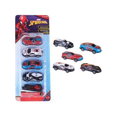 Imagem de Mini Veiculos Pull Back Com 5 - Homem Aranha