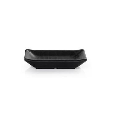 Imagem de Mini Bowl Retangular Em Melamina  Profissional Black 9,8Cm - Marcamix