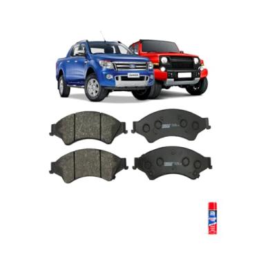 Imagem de Kit Pastilha Freio Dianteira Ranger 12> Troller T4 3.2 14> + CAR80 Anti Chio 300ml
