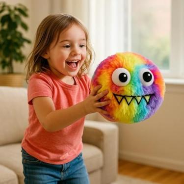 Imagem de Pelúcia Bola Inflável Malucos Brinquedo Colorido Apertar Esticar Antiestresse Presente Criança