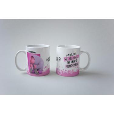 Imagem de Caneca Porcelana Xícara Divertidamente Todos Os Personagens (Vergonha)