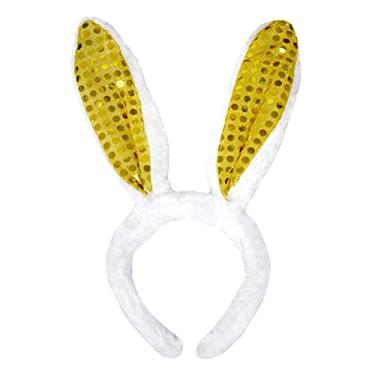 Imagem de Petitebella Tiara de orelha de coelho (branco/amarelo, tamanho único)