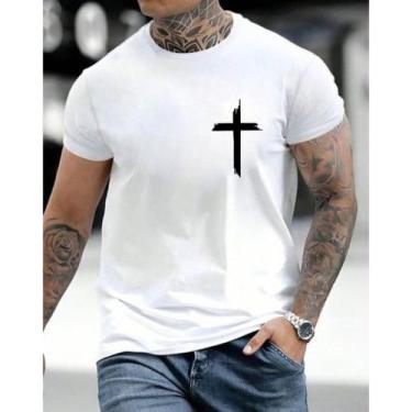 Imagem de Blusa Masculina Lisa Básica 100% Algodão Premium Estilo Casual Verão -