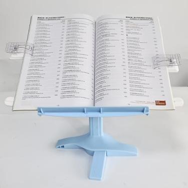 Imagem de Suporte para livros infantis, laptop ajustável para mesa, base grossa, suporte dobrável para laptop, suportes portáteis para livros, iPad, computadores, notebooks, receitas, partituras musicais