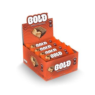 Imagem de Barra de Proteína BOLD Snacks Paçoca & Chocolate (20g de Proteína) - Caixa com 12 unidades-Unissex