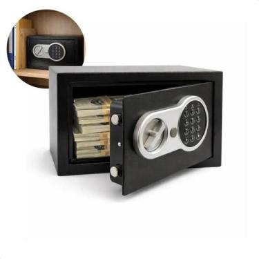 Imagem de Cofre Eletrônico Digital com Senha e Chave em Aço Cofre de Segurança P