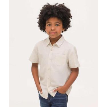 Imagem de Camisa Juvenil Lisa MR Tam 4 a 10-70002, Bege, 8