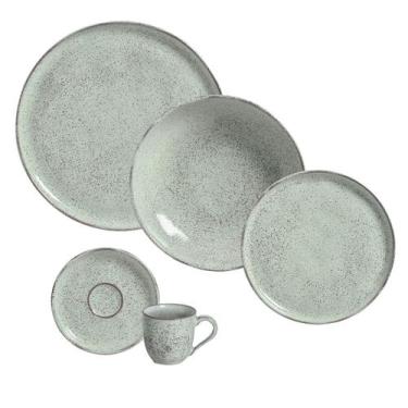 Imagem de Aparelho de Jantar 20 Peças Bio Pistache - Porto Brasil Cerâmica