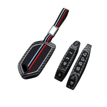 Imagem de Botões liga de zinco silicone caso chave do carro capa escudo remoto chave fob Compatível com kia/picanto/sorento /mq4 /carnaval /ka4 /k5 carens(Shell with bracelet9)