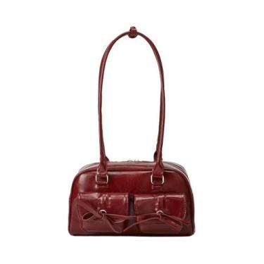 Imagem de Bolsa De Ombro Estilo Ballet Com Laço Para Mulheres, Bolsa Simples Par