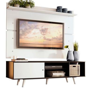 Imagem de Rack Madesa Dubai e Painel para Tv até 65 Polegadas com Pés