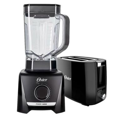 Imagem de Kit Liquidificador 1400 Full E Torradeira Black Oster 220V