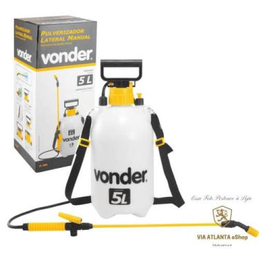 Imagem de Pulverizador Borrifador Pressão Agrícola Água Manual Lateral 5 Litros 