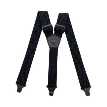 Imagem de Suspensórios Masculinos Largos Ajustáveis Reforçados Com Design Modern