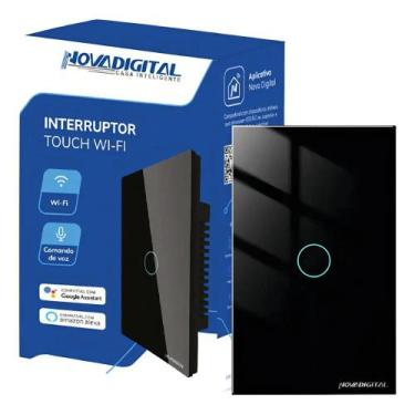 Imagem de Interruptor Inteligente Wi-Fi Novadigital Lite-S 1 Tecla Bot - Congrat