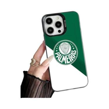 Imagem de Capa Verde Para iPhone Apple 11 12 13 14 15 16 pro Max plus Com Design