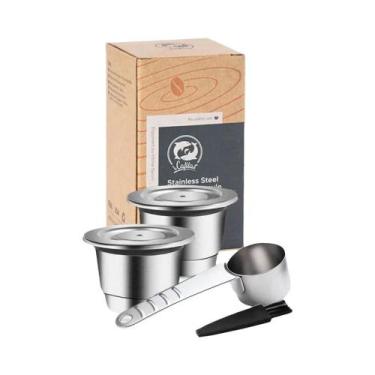 Imagem de Cápsulas De Café Reutilizáveis Em Aço Inoxidável Para Nespresso Essenz
