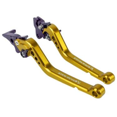 Imagem de Manete Esportivo Longo Stark Moto Honda Cb300 Cb 300 - NoBrand, Dourad