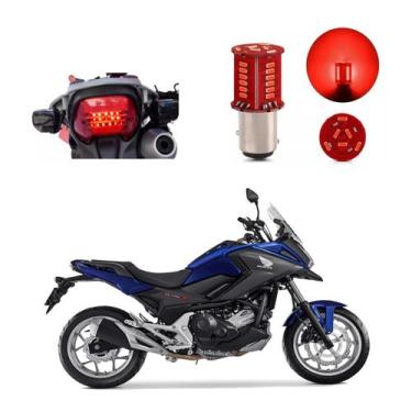 Imagem de Lâmpada Led Freio 2 Polos Sequencial Strobo Moto NC 750X ABS 2015 2016
