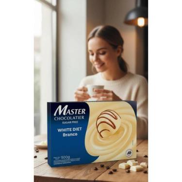 Imagem de Chocolate Diet Branco Zero Açúcar 500g Sabor Pura Delícia - Congratula