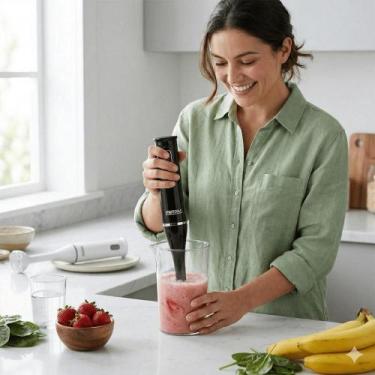 Imagem de Mixer Elétrico 127v 220v Potente Copo 700ml Bate Tritura e Mistura. Pr