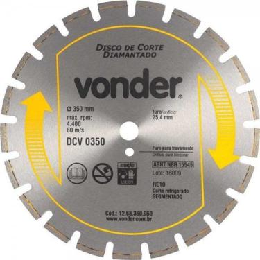Imagem de Disco Diamantado Para Asfalto E Concreto DCV 0350 Vonder