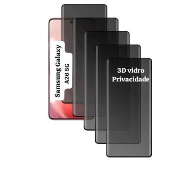 Imagem de 5UN Películas Frontal De Vidro 3D Privacidade Para Samsung Galaxy A26 