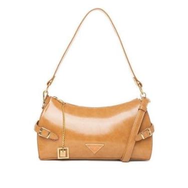 Imagem de Bolsa Feminina Rafitthy Baguete Pequena Caramelo-Feminino