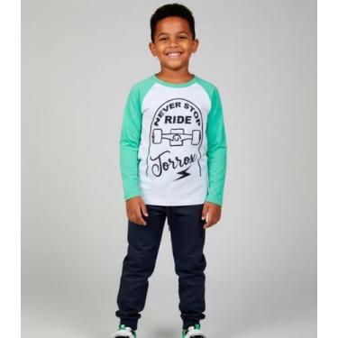Imagem de Conjunto Infantil Menino Meia Estação Keki Boys Verde, 8, Verde