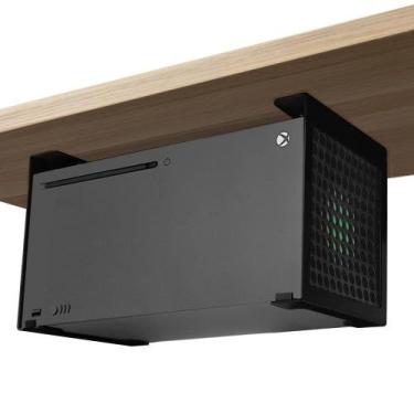 Imagem de Suporte metálico Chanvoo para montagem sob a mesa para Xbox Series X, 