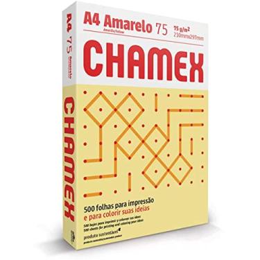 Imagem de Chamex Papel A4, 210 x 297 mm, Amarelo