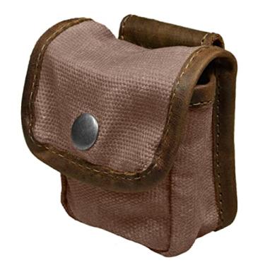 Imagem de Hide & Drink, Bolsa quadrada com passador de cinto, bolsa de quadril multiuso, bolsa utilitária para caminhadas, pesca, acampamento e acessórios ao ar livre, lona encerada, feita à mão, mel bourbon