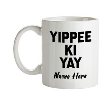 Imagem de Caneca rígida personalizada, Yippee Ki-Yay, xícara de café de de natal