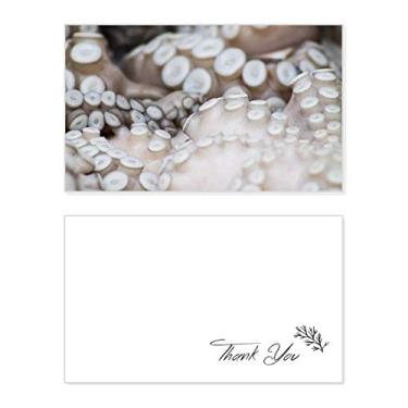 Imagem de Organismo Marinho Tentáculo de Lulas Animal Cartão de Agradecimento Aniversário Papel Saudações Casamento Agradecimento