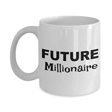 Imagem de Future Millionaire Gifts – Caneca de café Future Millionaire – Ideias de presente para milionários